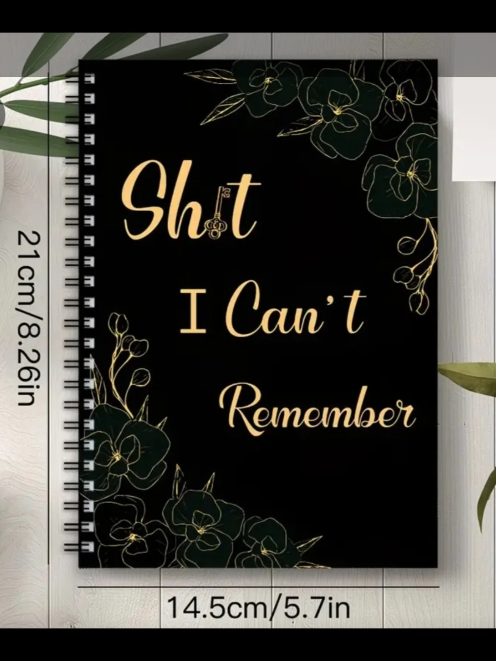Black Spiral Notebook - 